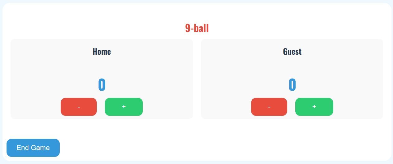 Standard Game Mode Screen